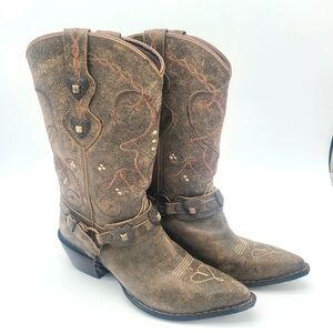 Durango Woman's Crush Leather Cowboy Boots Size 7.5